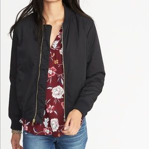 Old Navy black bomber jacket